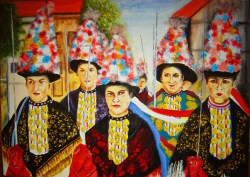 Anđelko Brkić, ''Ljelje u gradu'', akril na platnu, 50 x 70 cm