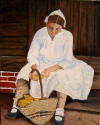 Anđelko Brkić, ''U mislima'', ulje na platnu, 50 x 40 cm