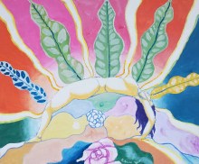 Stjepan Perković, ''Iskra života'', akril na platnu, 50x60 cm