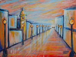 Andrea Stanić, ''Korzo'', akril, 60x80 cm