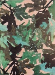 Mirjana Marović, ''Molitva 2.'' akvarel i crna kemijska na papiru, 42x29 cm