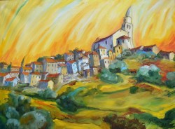 Vojko Gašperut, ''Buje'', ulje na platnu, 60x80 cm