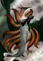 Dubravka Periša Stepić, ''Kitsune'', digitalni crtež, 42x29,7 cm