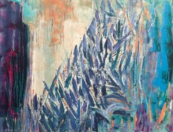 Dinka Grlić, ”Ritam Bambusa”, akril na kaširanom platnu, 50×70 cm