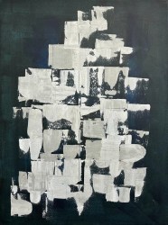 Dinka Grlić, ”Zamrznuta mjesečina”, akril na platnu, 80×60 cm